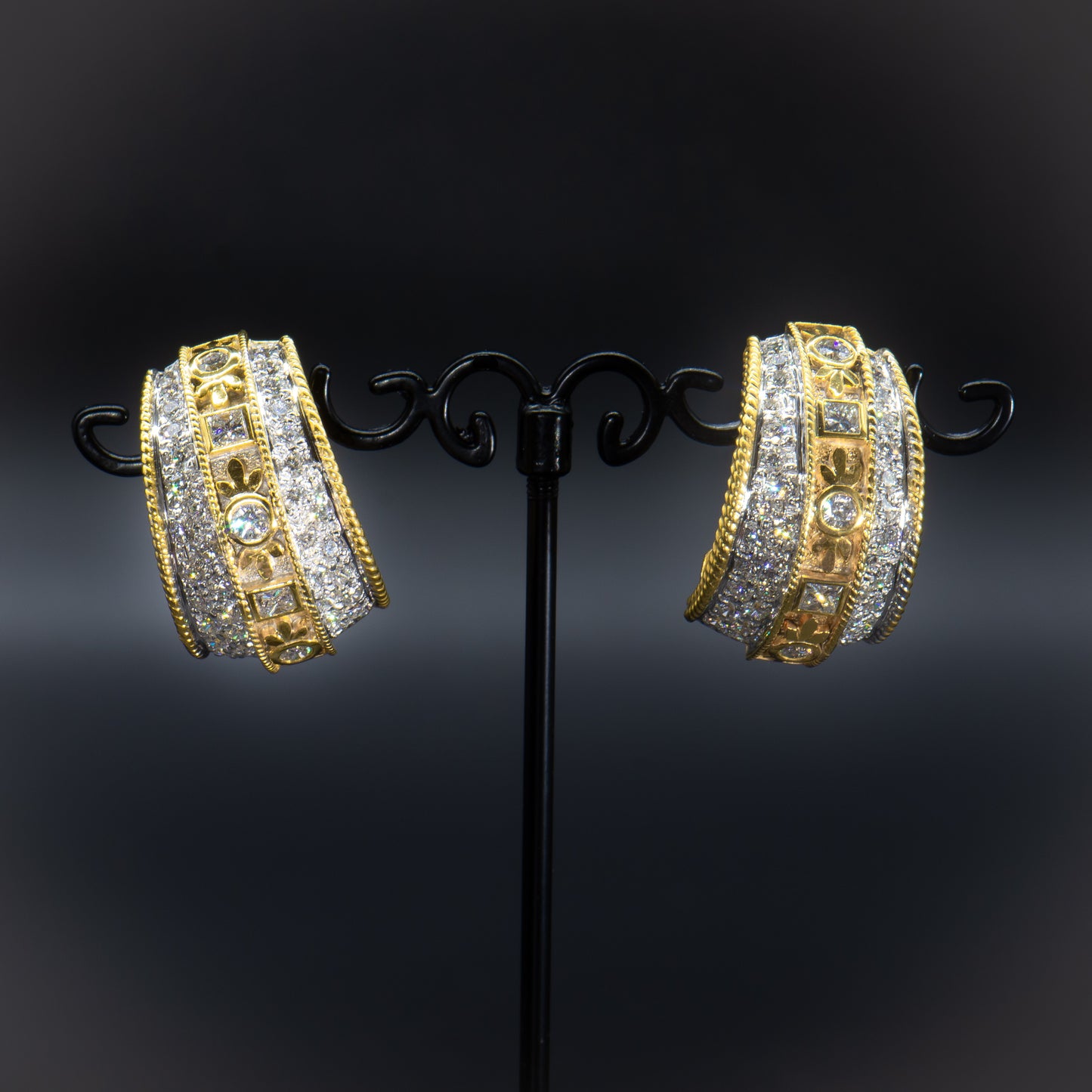 Sparkling Diamond Earrings