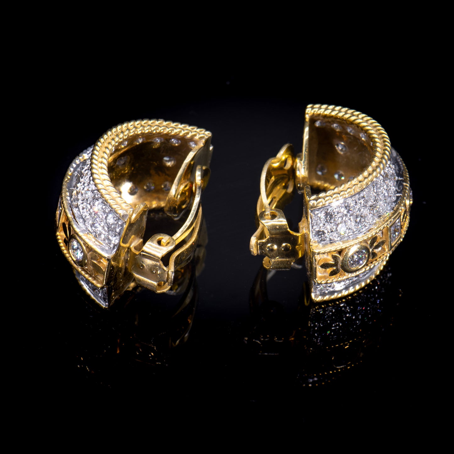 Sparkling Diamond Earrings