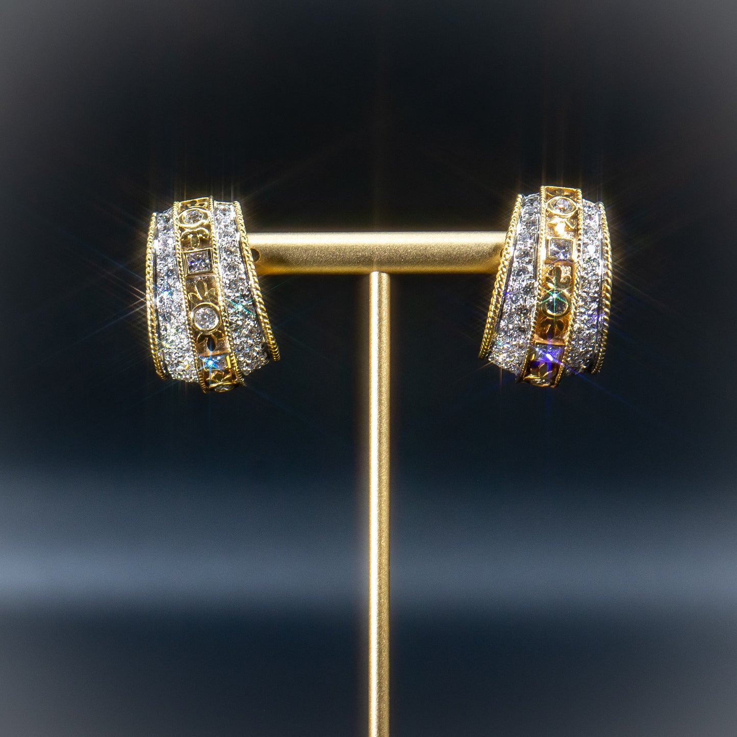 Sparkling Diamond Earrings