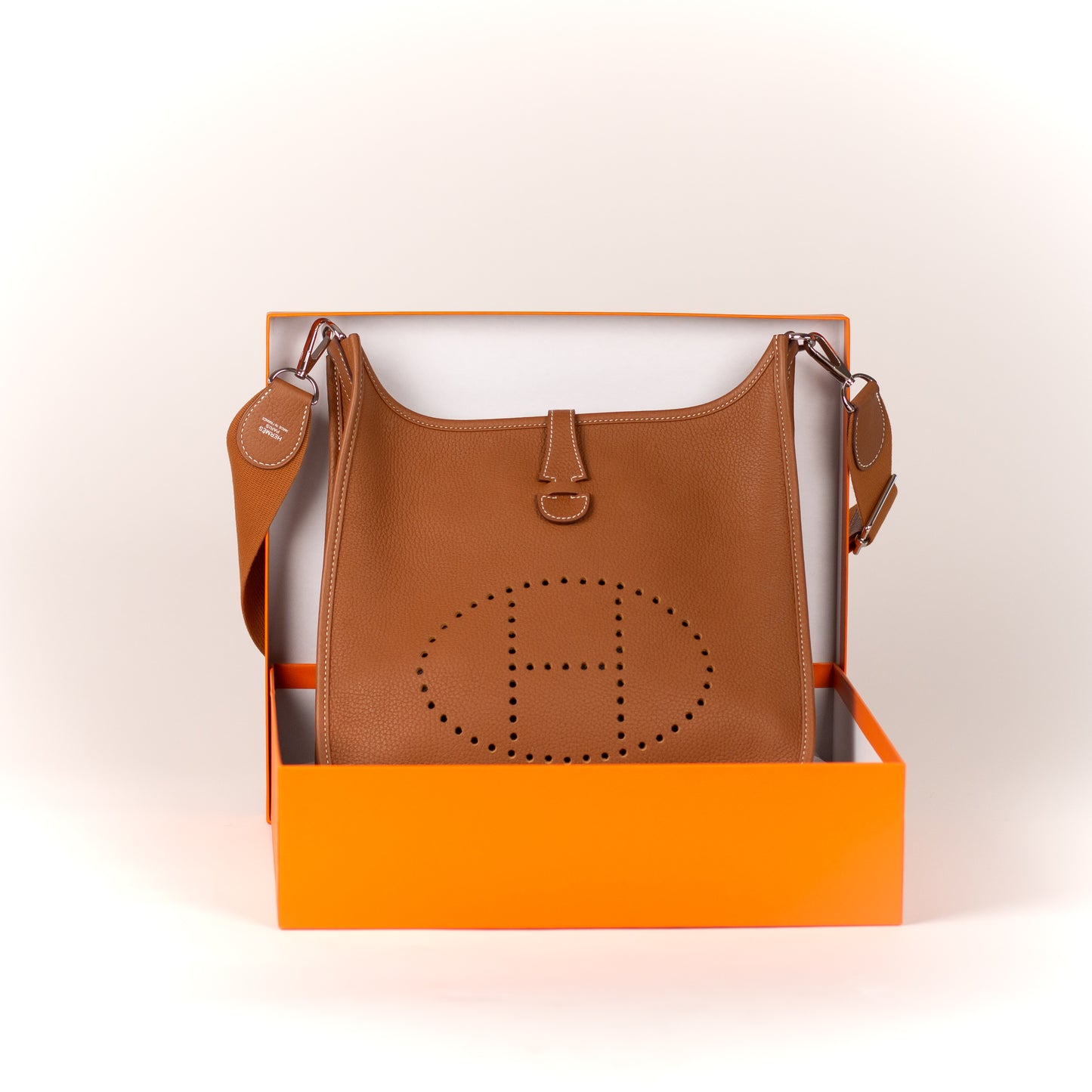 Hermes Taurillon Clemence Leather Evelyne III PM Bag NIB