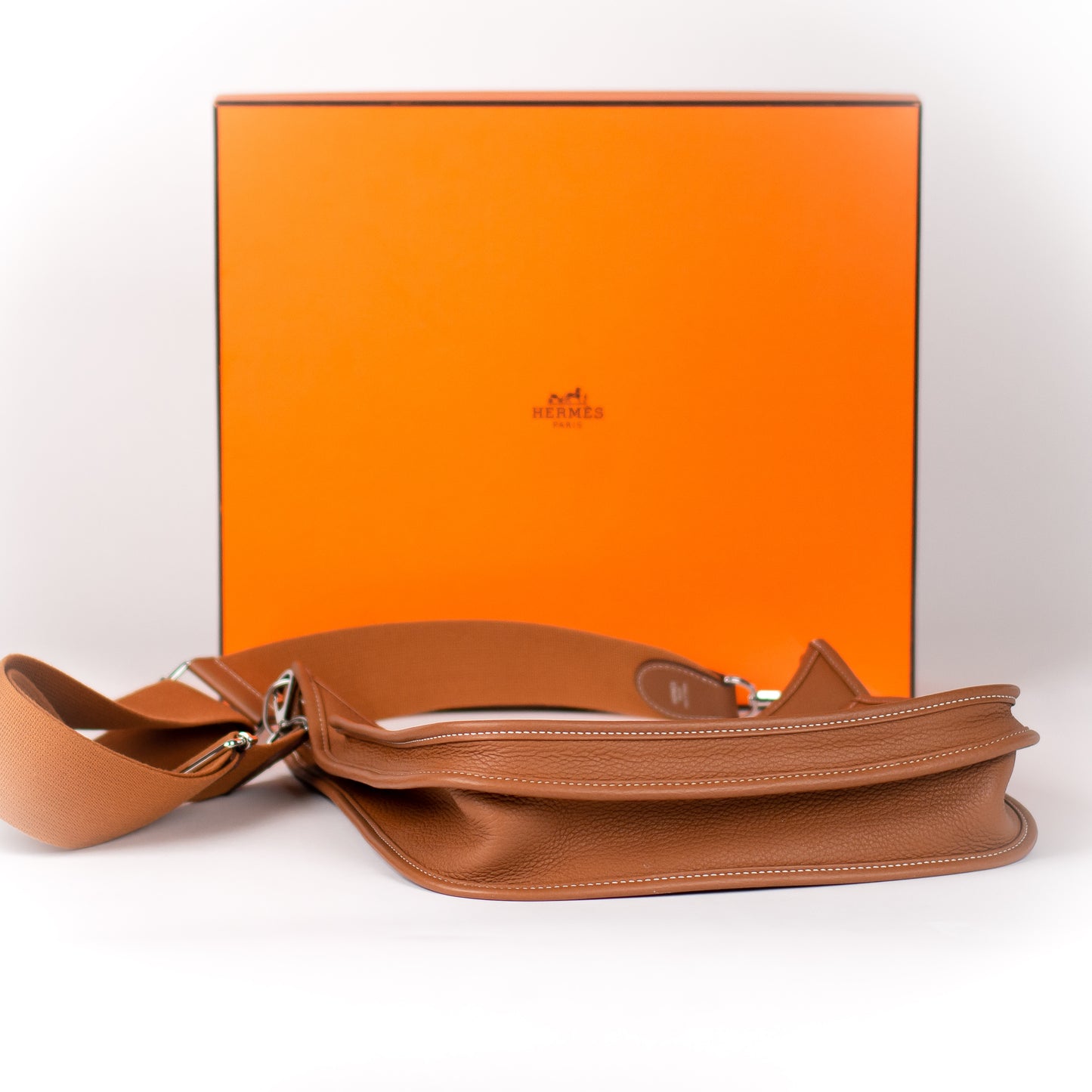 Hermes Taurillon Clemence Leather Evelyne III PM Bag NIB