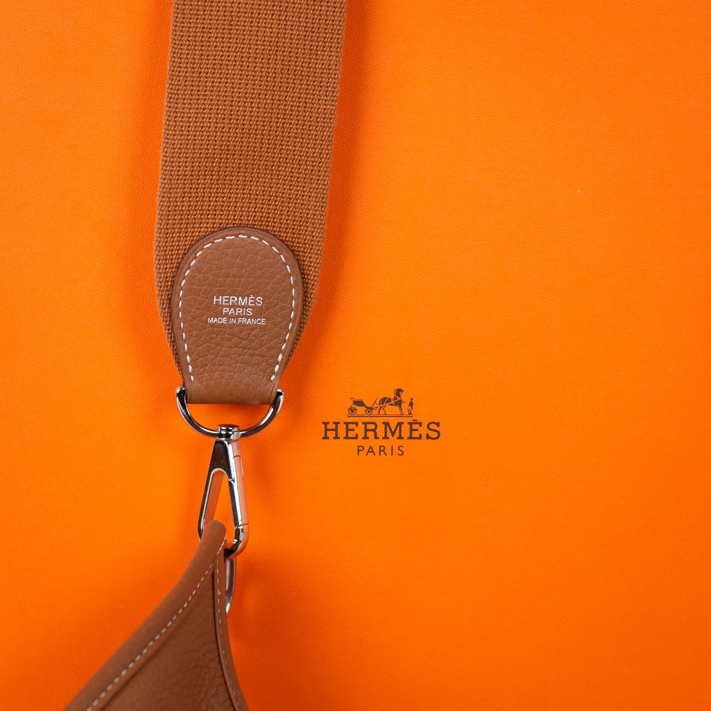 Hermes Taurillon Clemence Leather Evelyne III PM Bag NIB