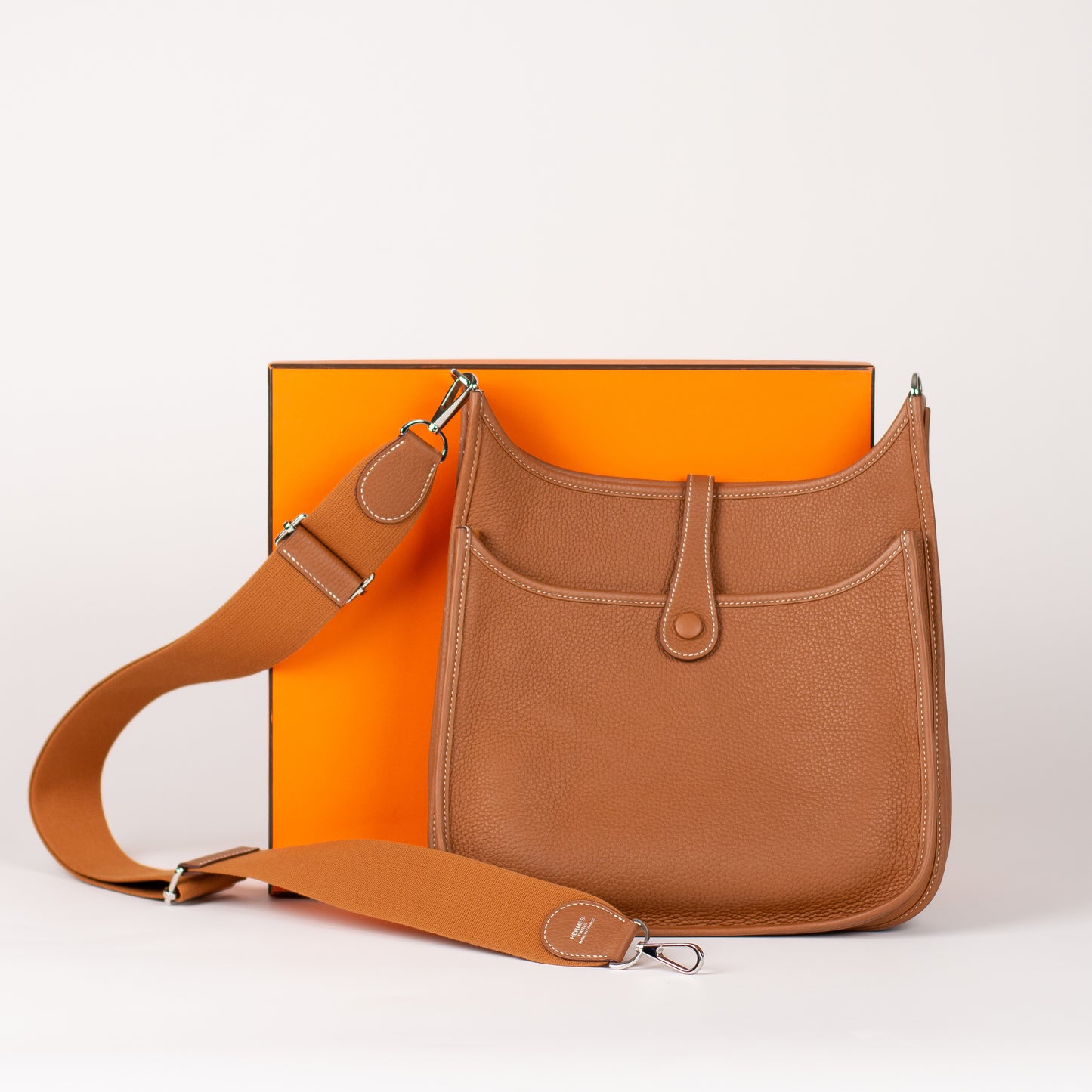 Hermes Taurillon Clemence Leather Evelyne III PM Bag NIB