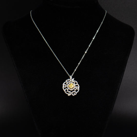 Deslumbramiento de diamante amarillo